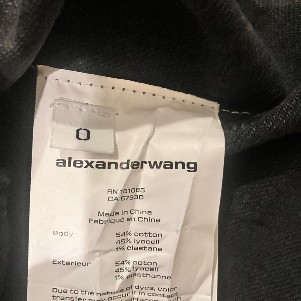 Alexander Wang Black Denim Bodycon Mini Dress - Picture 11 of 11